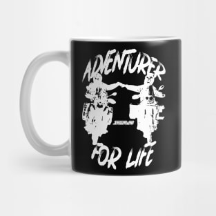 Adventurer For Life - white print Mug